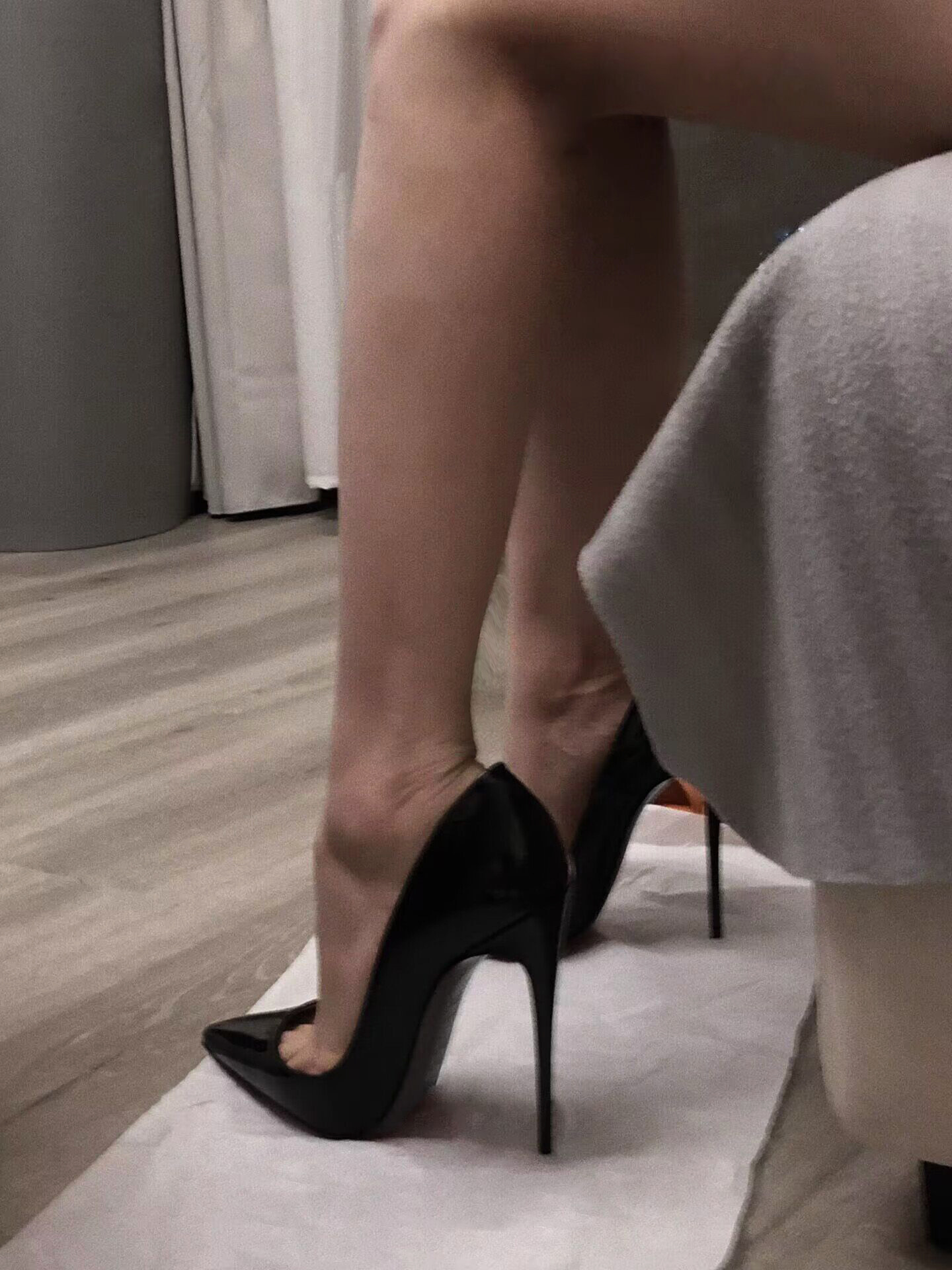 Hotel Work Shoes Women's Black High Heels Stiletto Heel foto 2