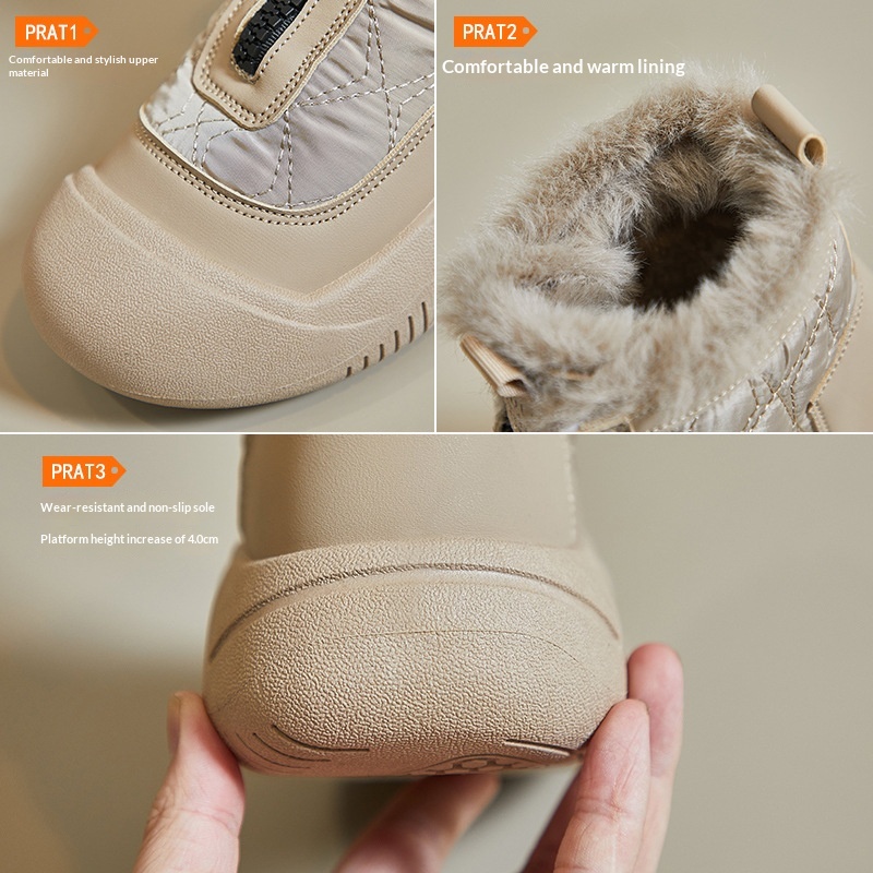 Women's Warm Casual Fleece-lined High-top Snow Boots