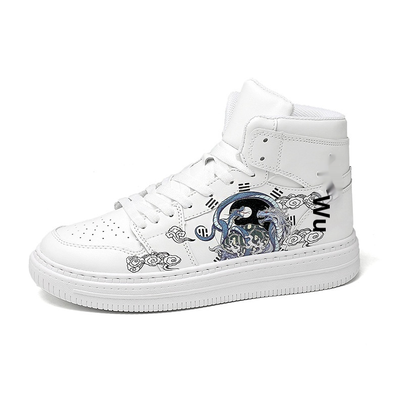 Fashion Couple White Shoes Men's High-top foto 3