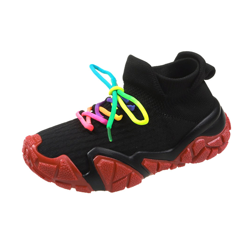 Solid Color Fashion Flyknit Casual Sports Single-layer Shoes foto 4