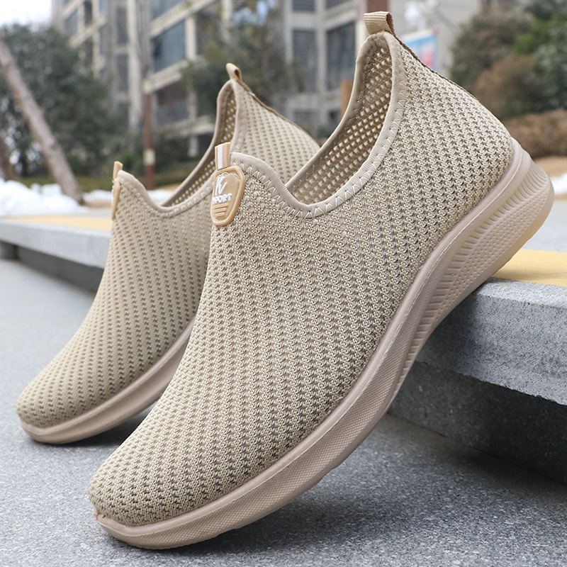 Spring Men's Shoes Casual Shoes, Breathable Flyknit Sneakers foto 3