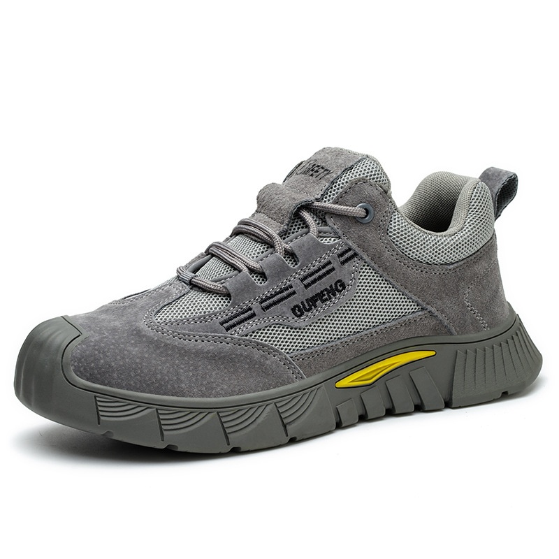 Anti-smashing And Anti-penetration Breathable Non-slip Tendon Bottom Steel Toe Soft And Comfortable Safety Shoes foto 5