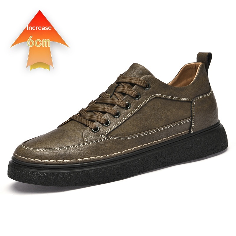 Autumn Mens Shoes With A Hidden Heel Lift