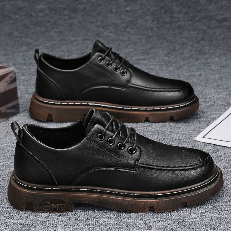 British Casual Low-top Martin Boots Leather Shoes foto 3