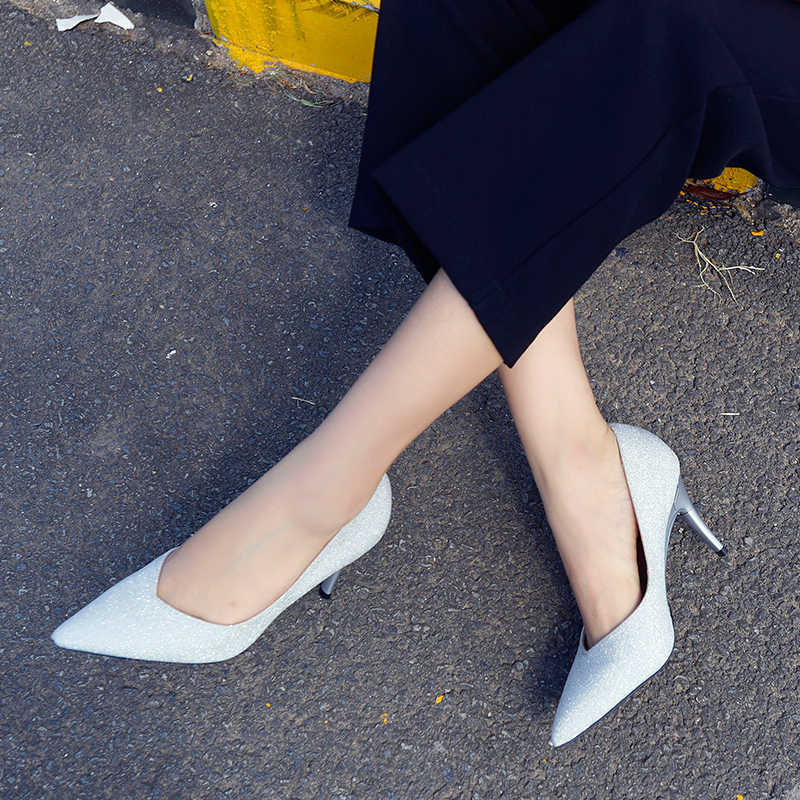 Telescopic Heel Foldable High-heeled Shoes foto 4