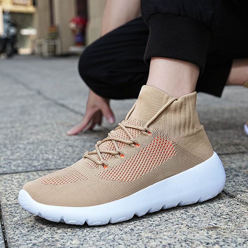 Flyknit Men's Shoes Lightweight Breathable Mesh Casual Sneaker foto 2