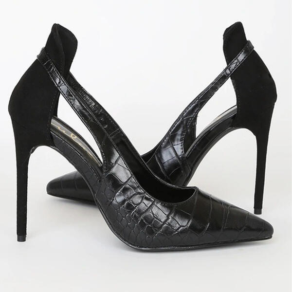 Womens French-style Fashionable Pointed-toe Hollow-out High Heels foto 5