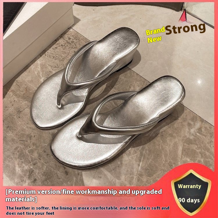 Height Increasing Wedge Flip-flops Women's Flip-toe Sandals foto 4