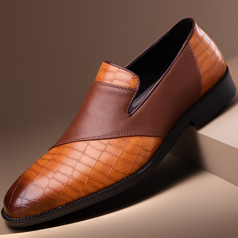 Plus Size Men's British Business Dress Leather Shoes foto 4