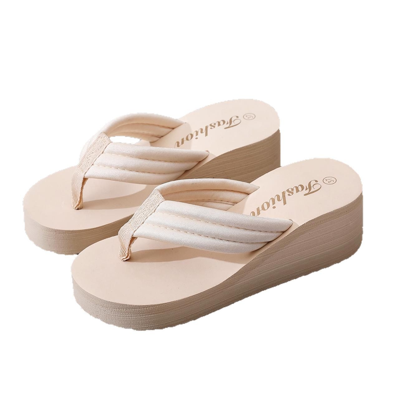Women's Ultra-High Heel Flip-Flops Summer New Style Non-Slip Slope foto 3