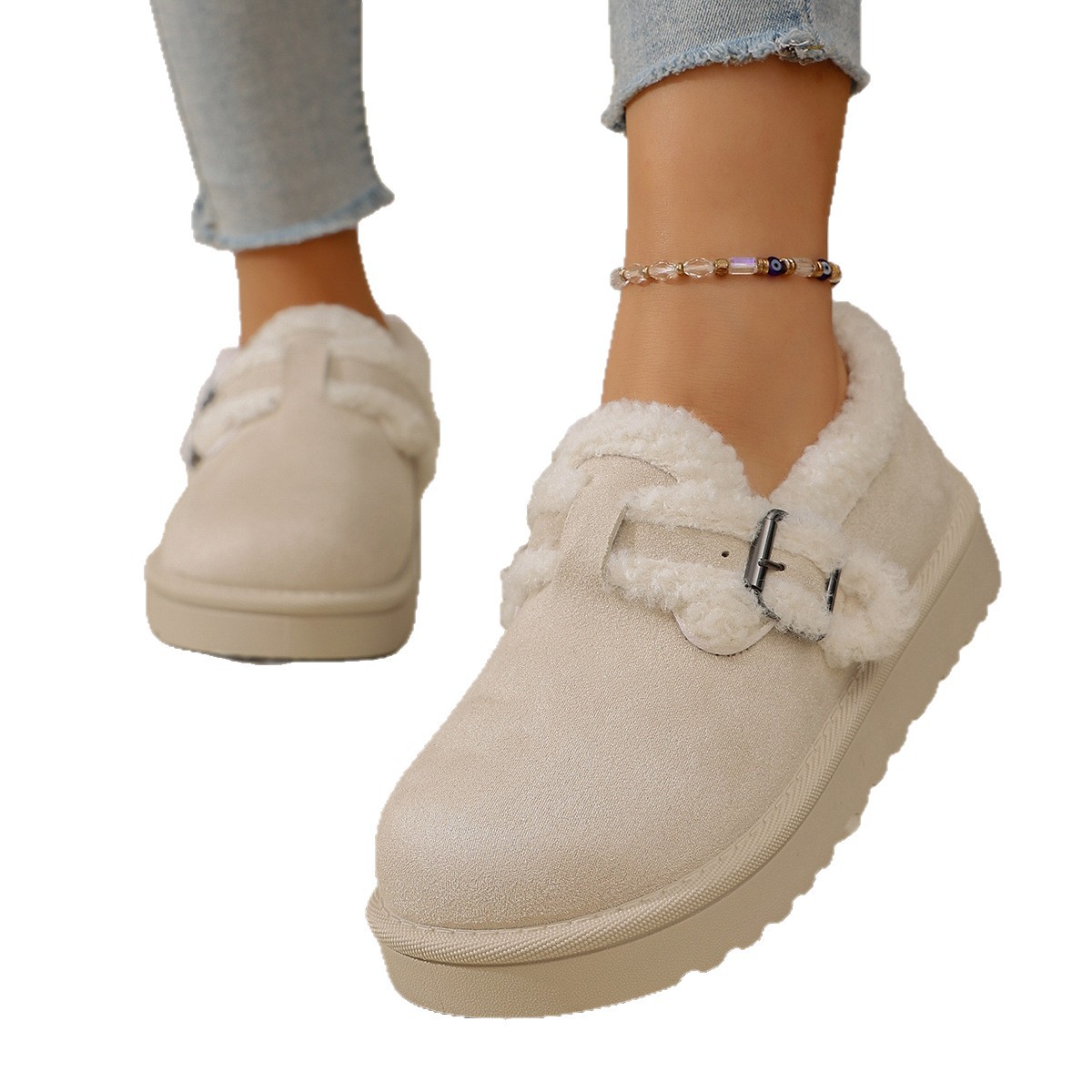 Season New Retro Platform Cotton Shoes For Women foto 2