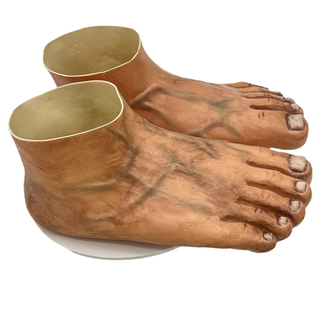 Caveman Slippers Funny Latex Beach Shoes foto 4