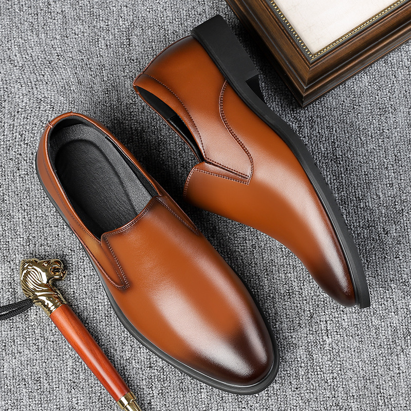 Men's Business Tods Casual Shoes Breathable Low Top Spring And Autumn Black Slip-on Lazy Shoes foto 5