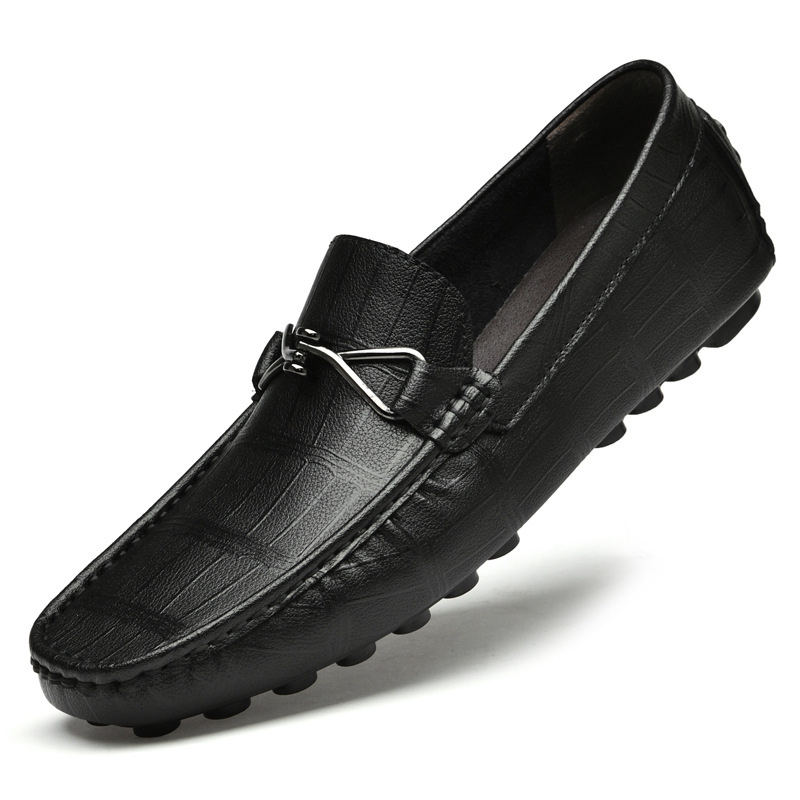 Summer New Leather Shoes Cowhide Gommino Increased 6CM Leisure foto 2