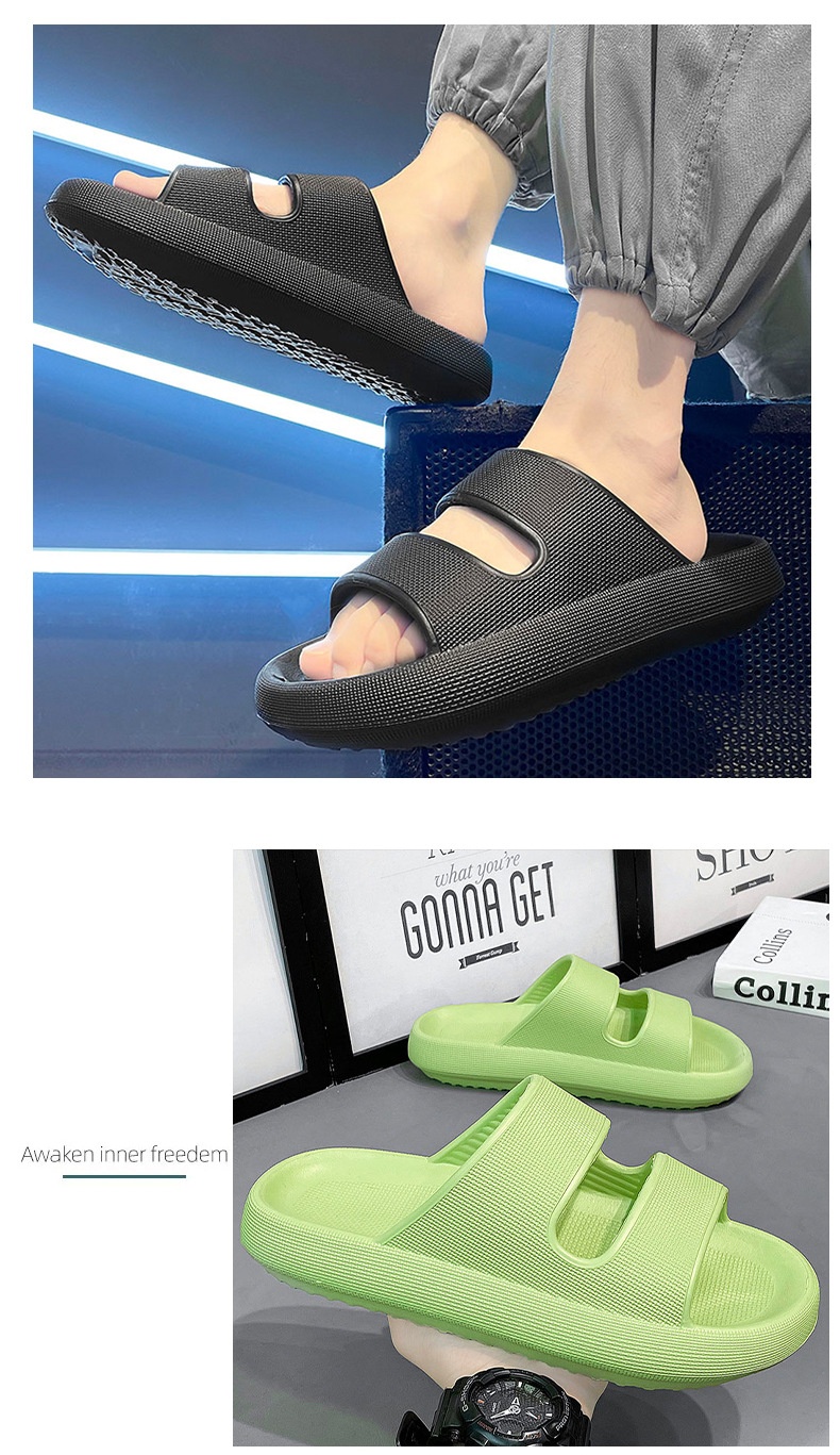 Men's Outdoor Non-slip Sandals Casual Slip-on Feeling Summer Wear Thick Bottom All-matching foto 3