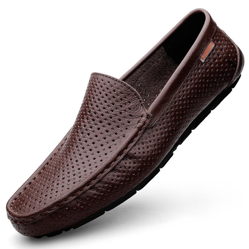 Men's Leather Shoes Casual Soft Leather foto 3