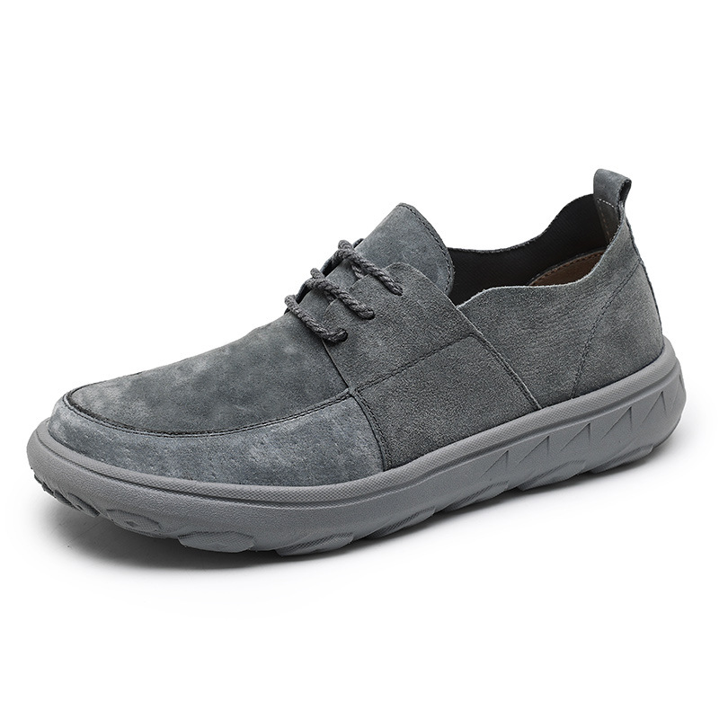 Pigskin Casual Hollow Out Breathable Velcro Suede British Casual Outdoor Shoes foto 3