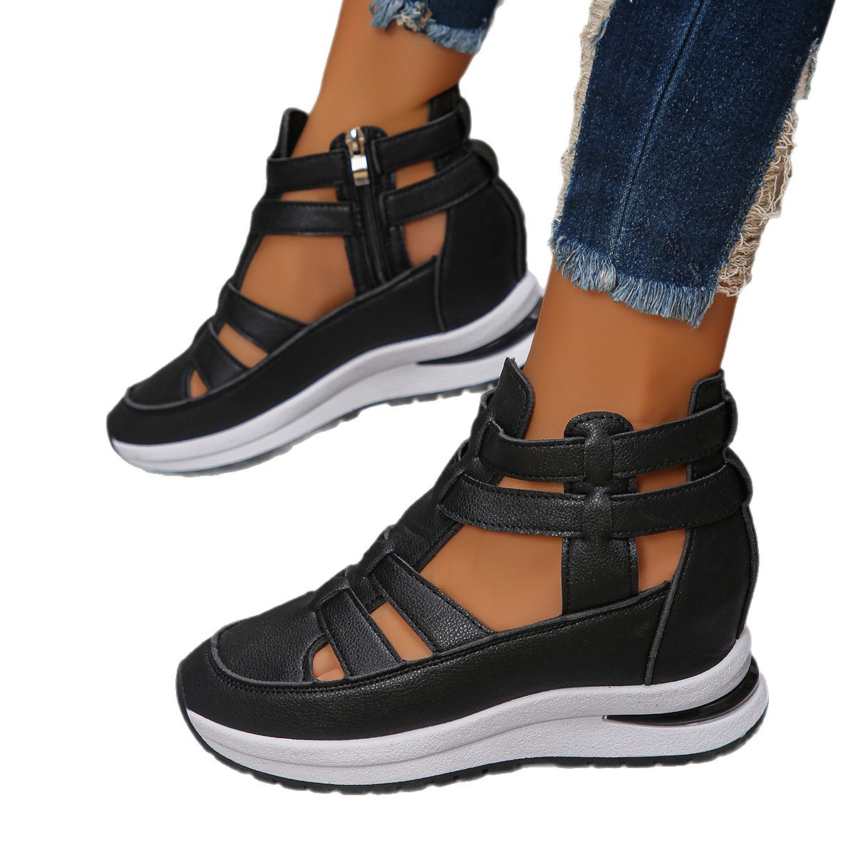 Women's Close-toed Hollow-out Sandals Summer Fashion Platform Shoes foto 5