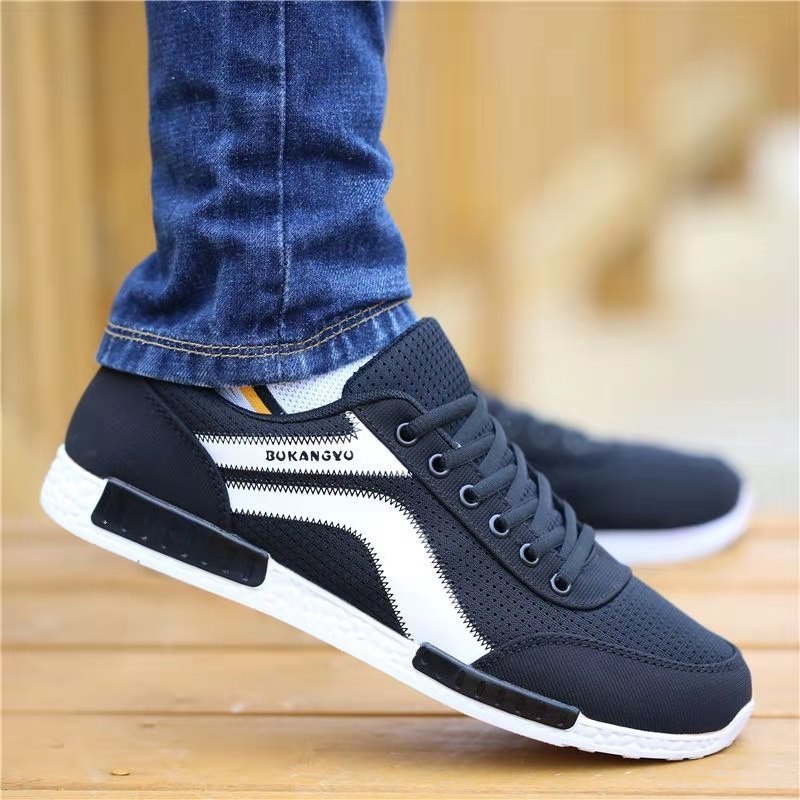 Men's Breathable Mesh Shoes Deodorant Sports Casual Versatile foto 2