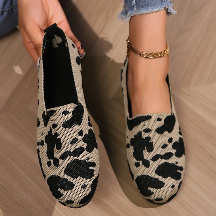 European And American Foreign Trade Plus Size Knit Breathable Low-top Shoes Women foto 5