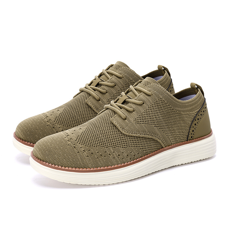 Outdoor Fly Woven Mesh Hiking Versatile Men's Casual Shoes foto 3