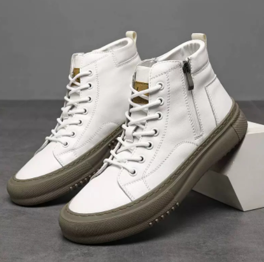 Men's White Sneakers Trendy Style