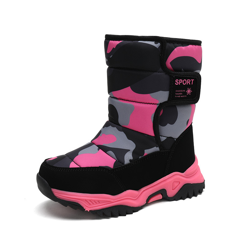 High-top Camouflage Unisex Kids' Cotton Shoes foto 3