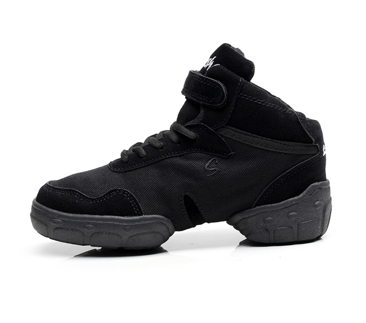 Canvas Modern Dancing Shoes Rubber Sole Indoor And Outdoor Elevator Shoes foto 3