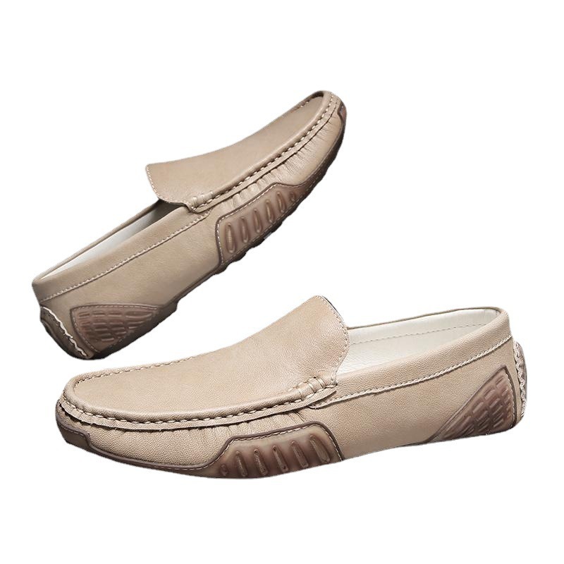 Cowhide Gommino Men's Autumn British Trendy Men foto 2