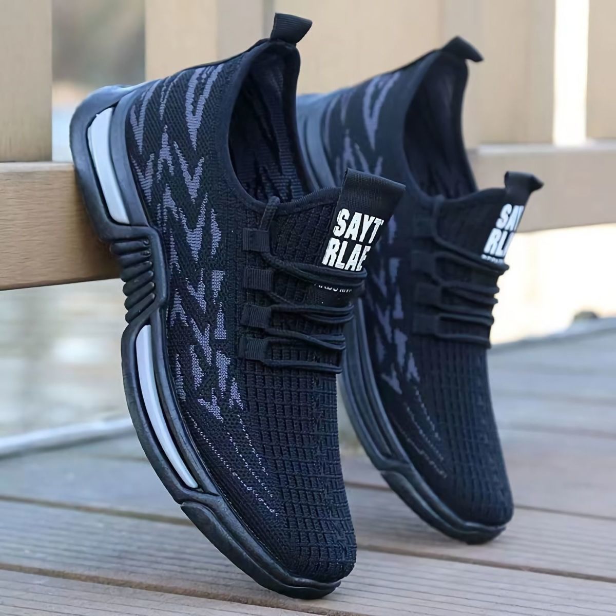 Men's Breathable Mesh Wild Running Woven Comfortable Fashion Shoes foto 3