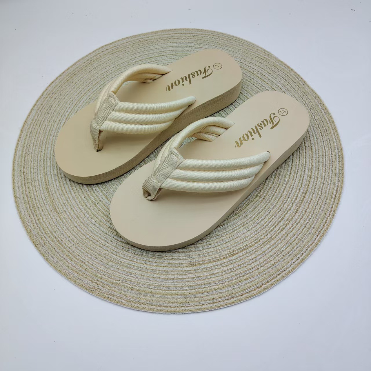 Women's Ultra-High Heel Flip-Flops Summer New Style Non-Slip Slope foto 5
