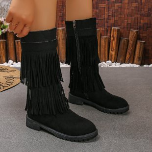 New Womens Low Heeled Casual Boots foto 4