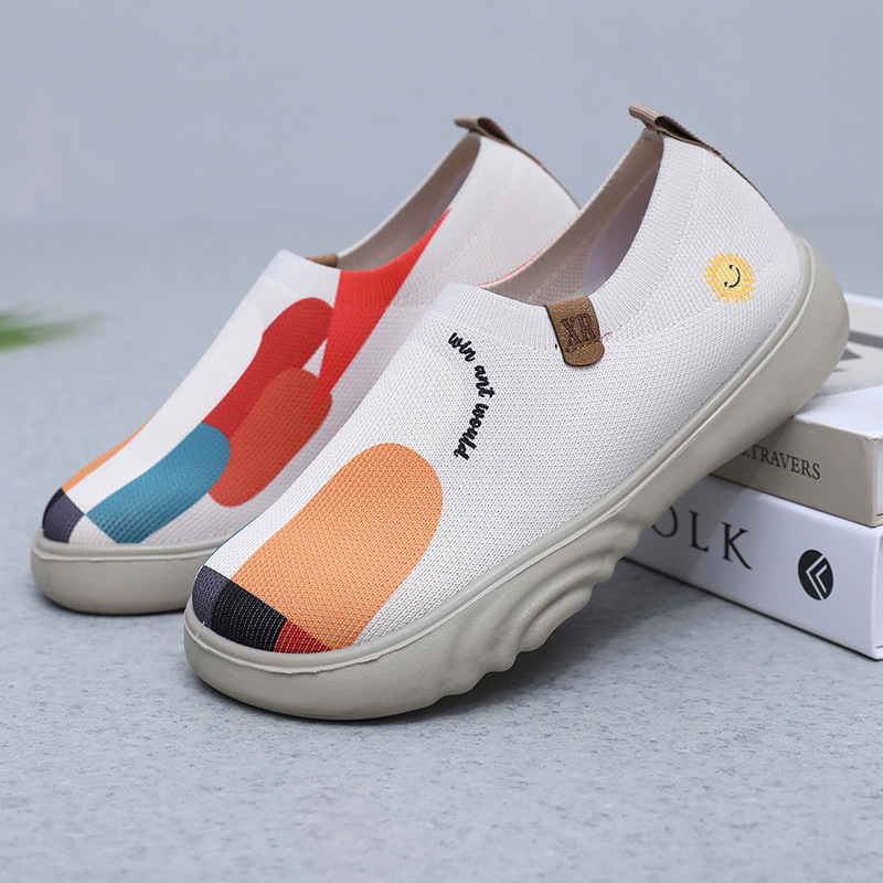 Women's Trendy Painted Casual Shoes Soft Bottom Soft Surface Platform foto 2