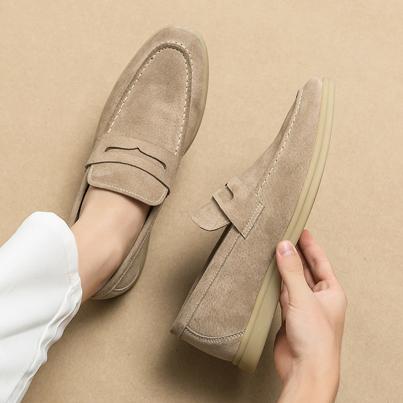 Men's Shoes Fashion Slip-on Plus Size Casual Leather Shoes foto 2