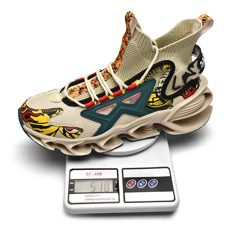 Men's Height Increasing Wear-resistant Shock Absorption Sports Shoes foto 3