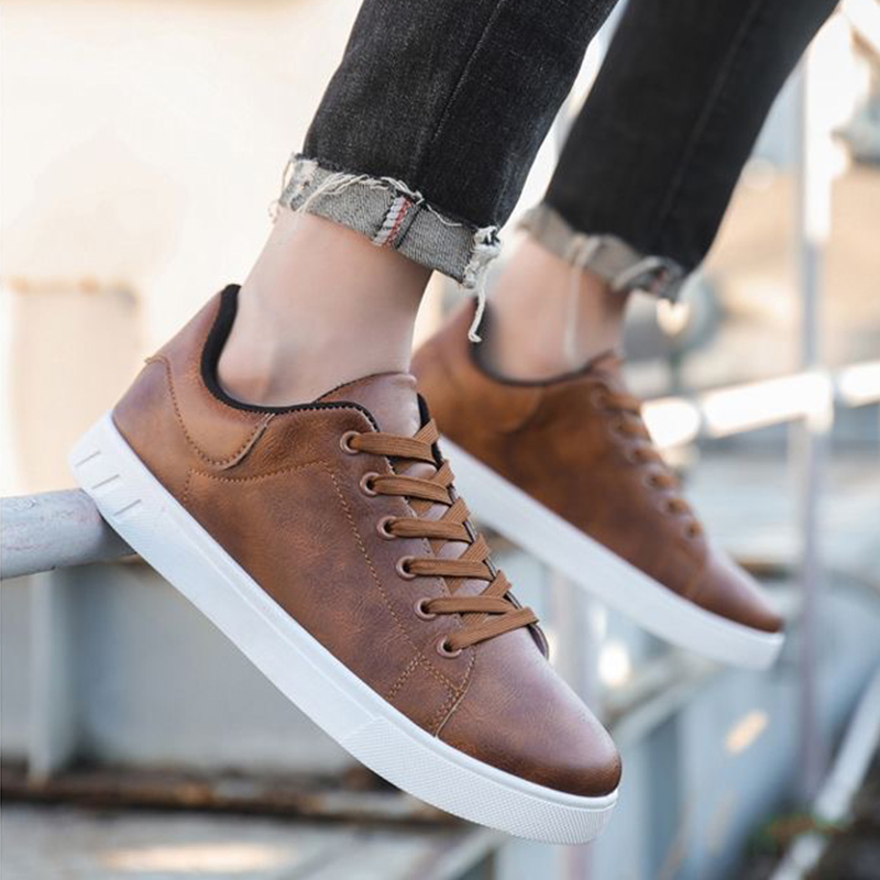 Lace-up Flat Shoes Men's Fashion Casual Shoes foto 5