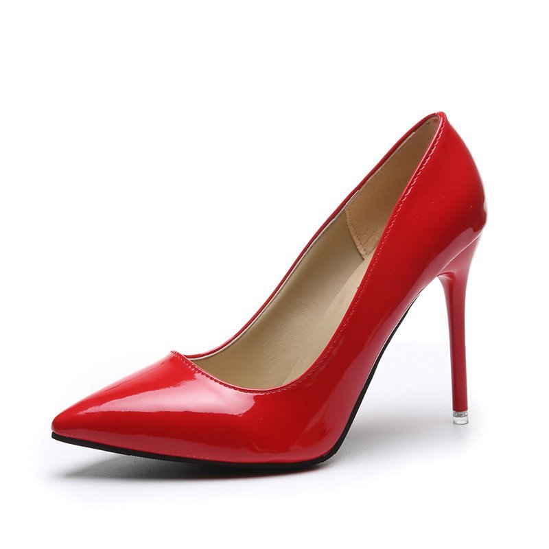 Pointed Stiletto Low-cut Heel Shoes Plus Size Women foto 2