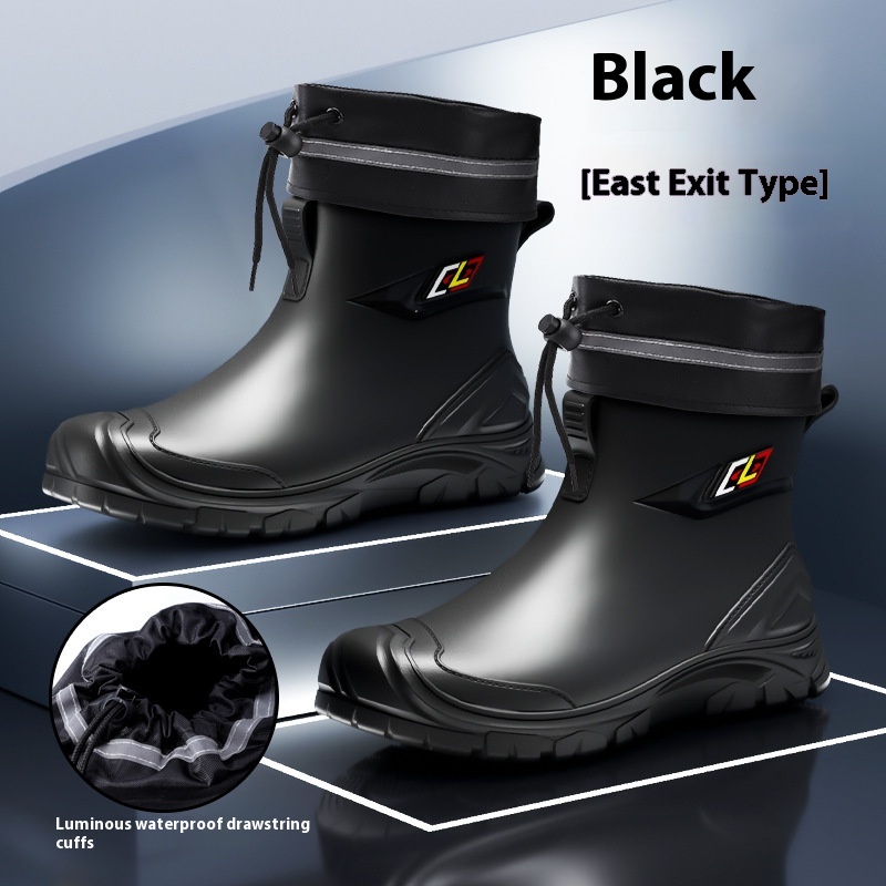 Non-slip Wear-resistant Outdoor Trendy Rain Shoes foto 3