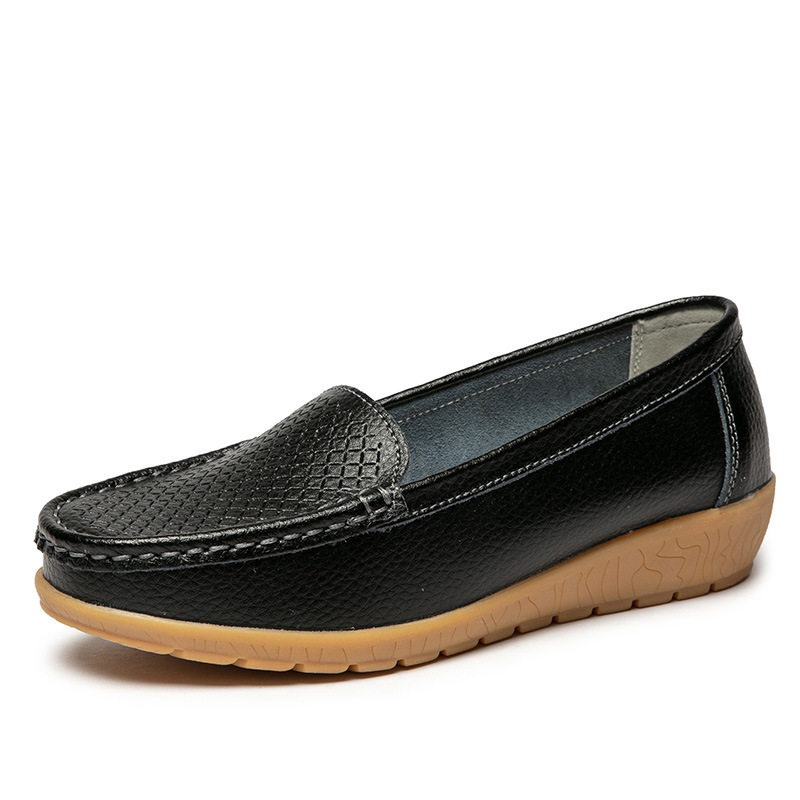 Women's Slope And Leather Casual Bean Shoes foto 5