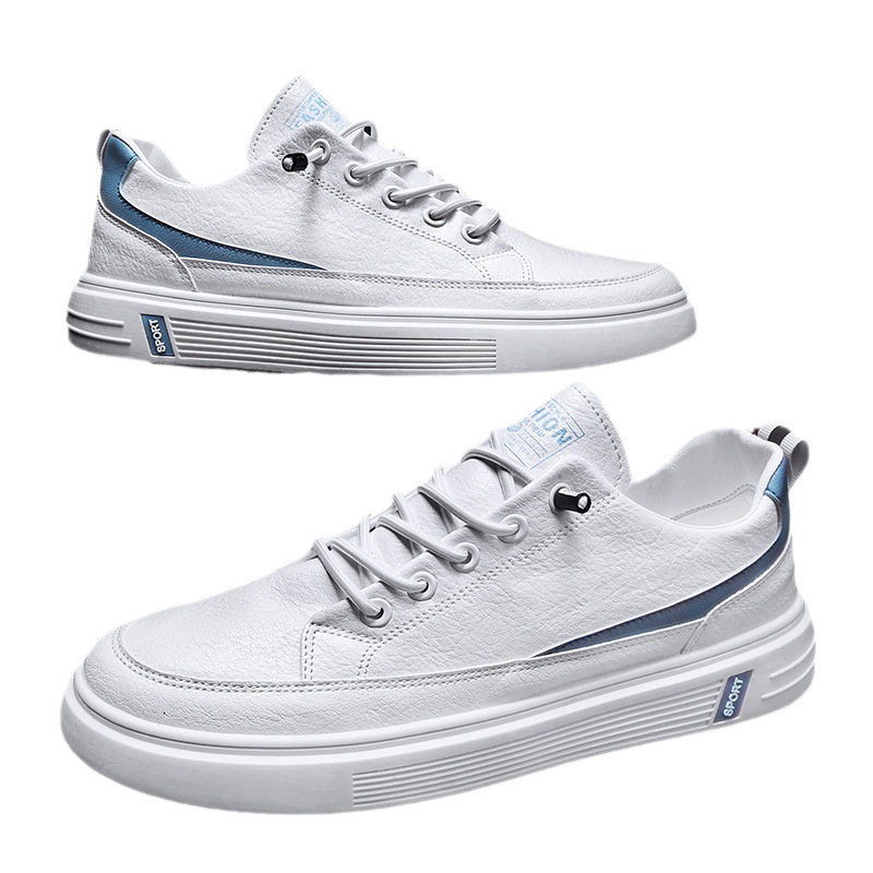 Men's Spring And Autumn Leather Casual Sneakers foto 2