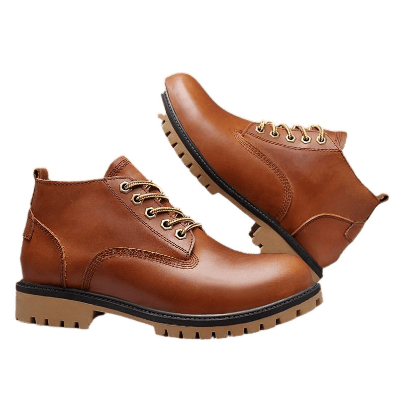 High Quality Height Increasing Insole First Layer Cowhide Big Head Men's Shoes foto 4