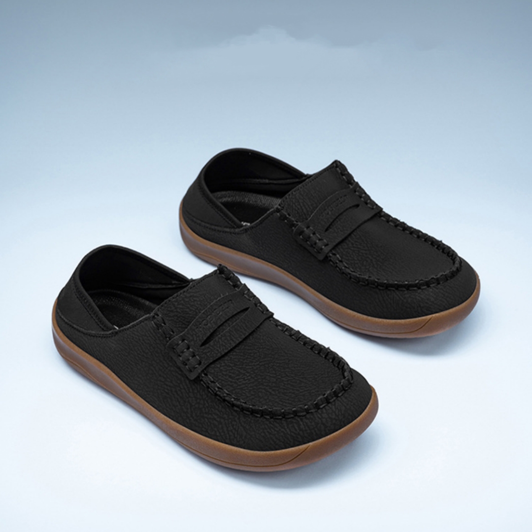Mens Minimalist Versatile Lightweight Soft And Non-slip Casual Leather Shoes foto 4