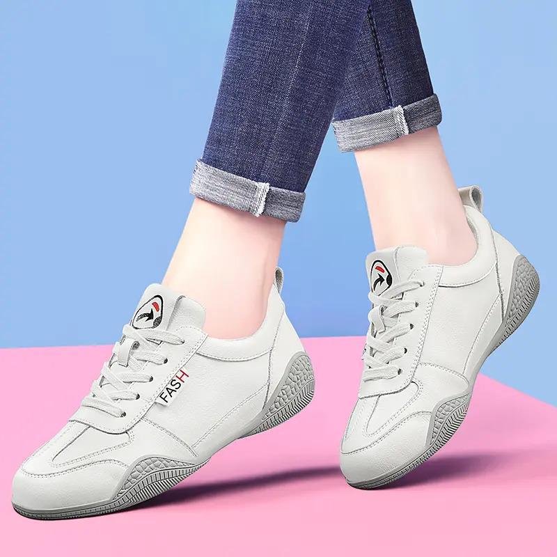 Soft-soled Genuine Leather Sneakers With Non-slip Soles For Running foto 4