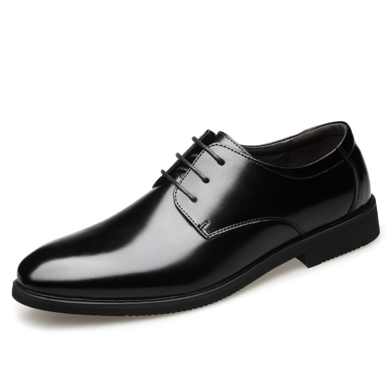 Genuine Leather Business Formal Extra-Large Mens Leather Shoes foto 5