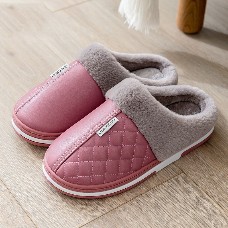 Elderly Cotton Slippers Winter Waterproof For Home Use foto 2