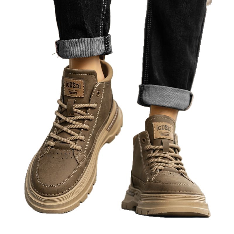 British-style Retro High-top Casual Shoes For Men foto 4