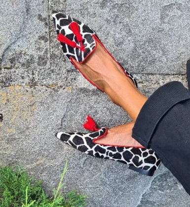 Leopard Pointed Casual Pumps Women's Flat Heel foto 3