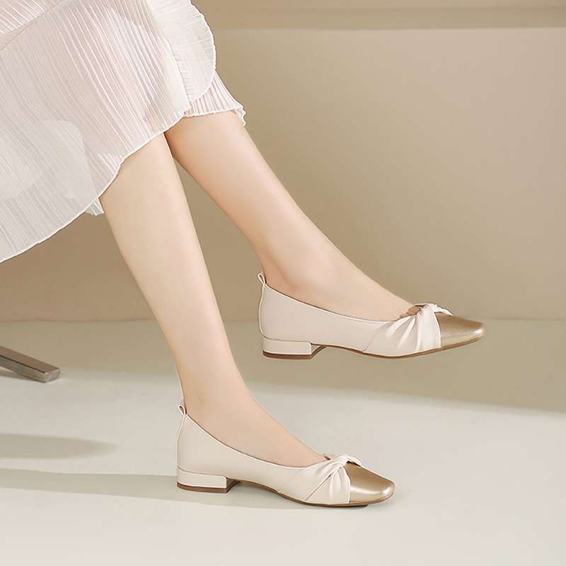 Low Heel Low-cut Pumps Spring Dress Soft Bottom Women's Gommino Kafuu French Mary Jane foto 5