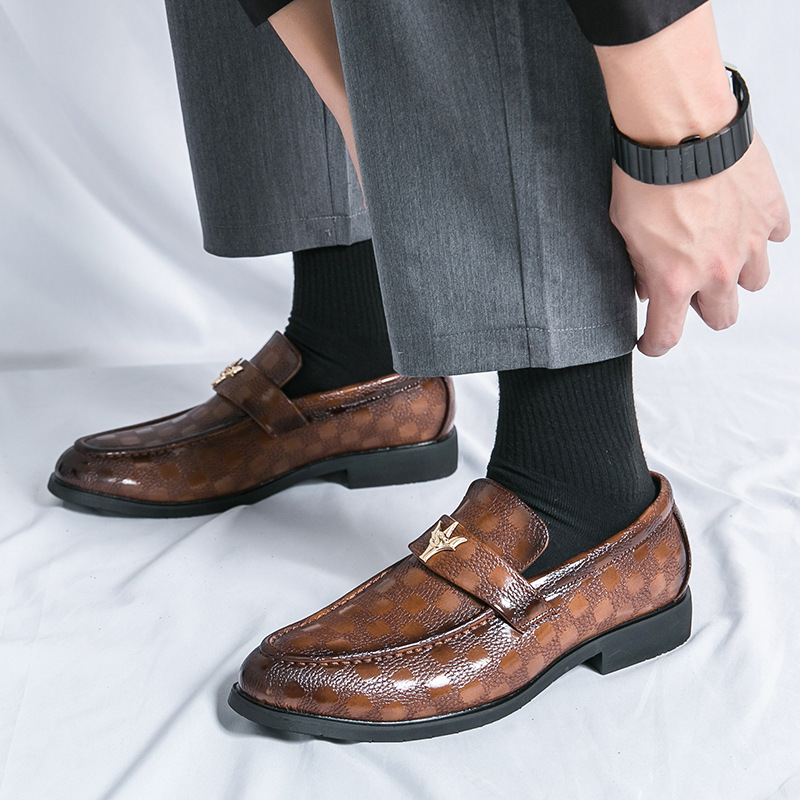 Mens Business Dress Leather Shoes For Summer And Autumn foto 4