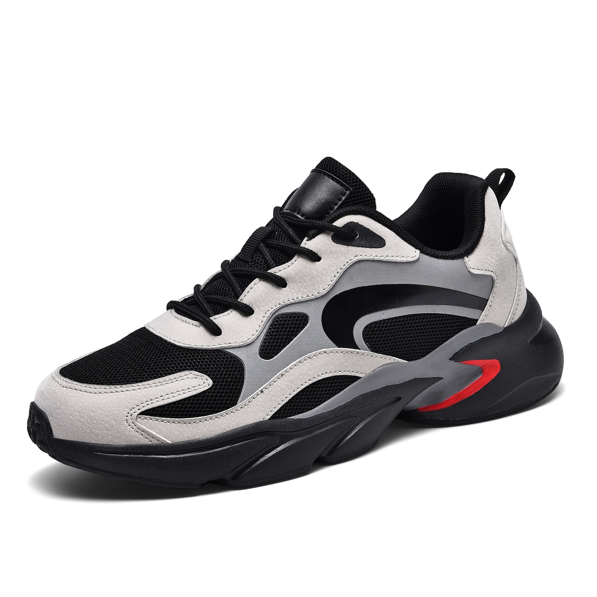 Trendy Casual Sneaker Fashion Colorblock Breathable Rubber Patch foto 2